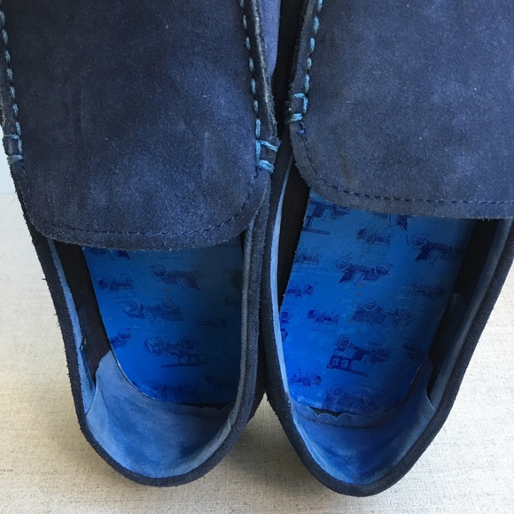 Ted Baker Men US 13 EU 46 Blue Leather Loafers - Picture 7 of 13